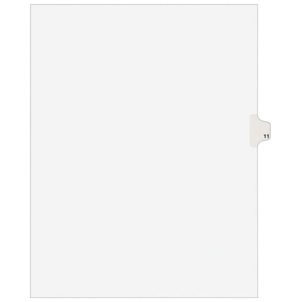 Avery Individual Legal Dividers Avery Style, Letter Size, Side Tab #11, Pack Of 25