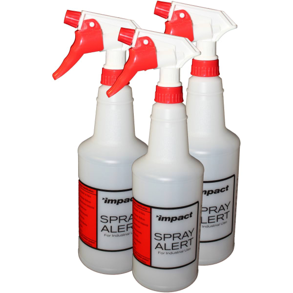 24 Oz. Sprayer Bottles, Natural With Red/White Sprayer, Pack Of 3 Sprayers