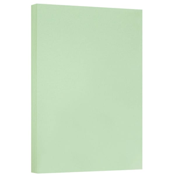 JAM Paper Vellum Bristol Card Stock, Green, Ledger (11in x 17in), 67 Lb, Pack Of 250