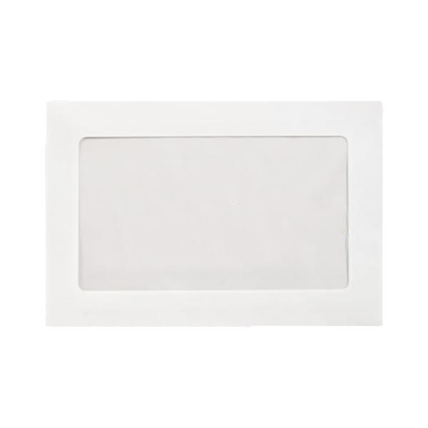 LUX #6 1/2 Full-Face Window Envelopes, Middle Window, Gummed Seal, Bright White, Pack Of 250