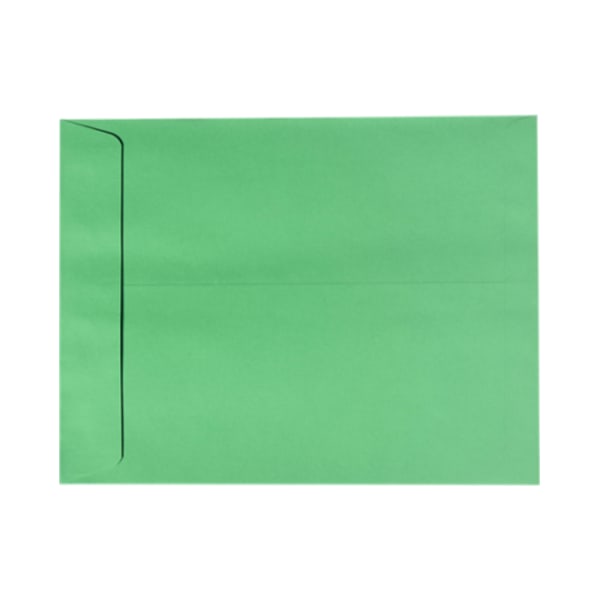 LUX Open-End 9in x 12in Envelopes, Peel & Press Closure, Holiday Green, Pack Of 50