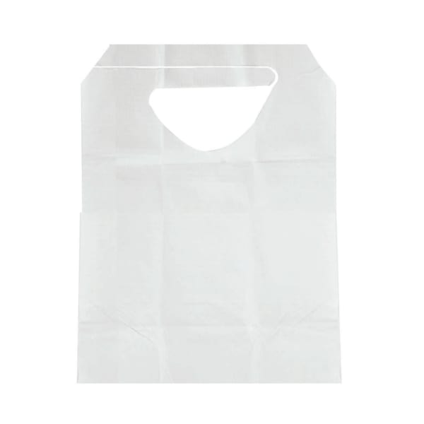Medline Adult Tissue/Poly Backed Tied Disposable Bibs, 16in x 33in, Case Of 300