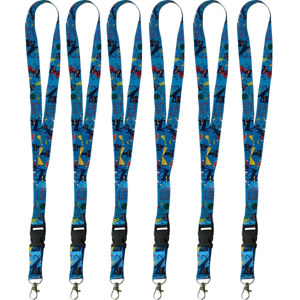 Edupress Pete The Cat Lanyards, Pack Of 6 Lanyards