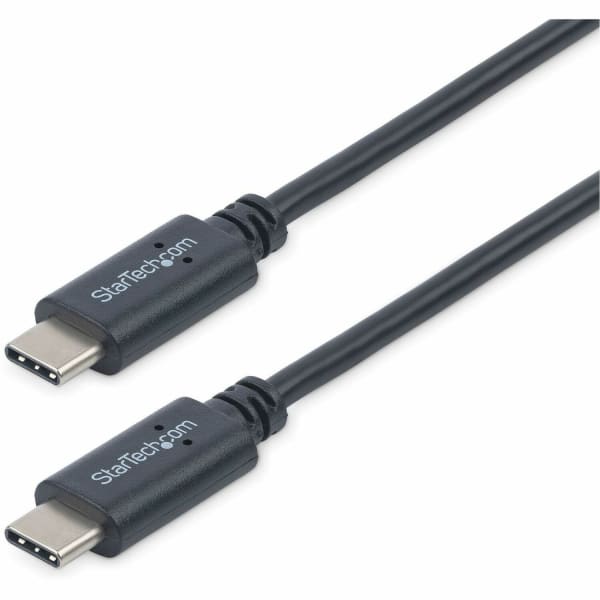 StarTech.com 1m 3ft USB C Cable - M/M - USB 2.0 - USB-IF Certified - USB-C Charging Cable - USB 2.0 Type C Cable - First End: 1 x Type C Male USB - Second End: 1 x Type C Male USB - 60 MB/s - Shielding - Nickel Plated Connector - Black