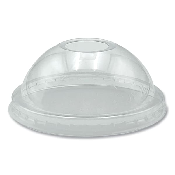 Boardwalk PET Cold Cup Dome Lids, Fits 9 Oz To 10 Oz PET Cups, Clear, Pack Of 100 Lids