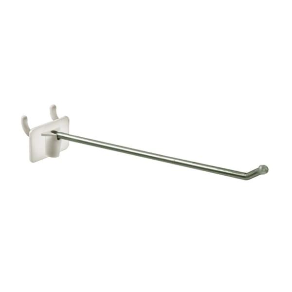Azar Displays Metal Straight-Entry Hooks For Pegboard And Slatwall Systems, 6in, Pack Of 50 Hooks