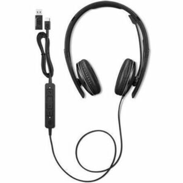 Lenovo Wired ANC Headset Gen 2 (UC) - Microsoft Teams Certification - Stereo - USB Type C - Wired - 2.2 Kilo Ohm - 20 Hz to 20 kHz - On-ear, Over-the-head - Binaural - Ear-cup - 5.86 ft Cable - Noise Cancelling Microphone - Black