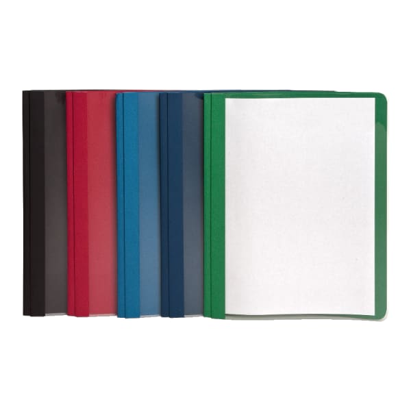 Oxford Clear-Front Report Covers, 8 1/2in x 11in,Assorted, Pack Of 25