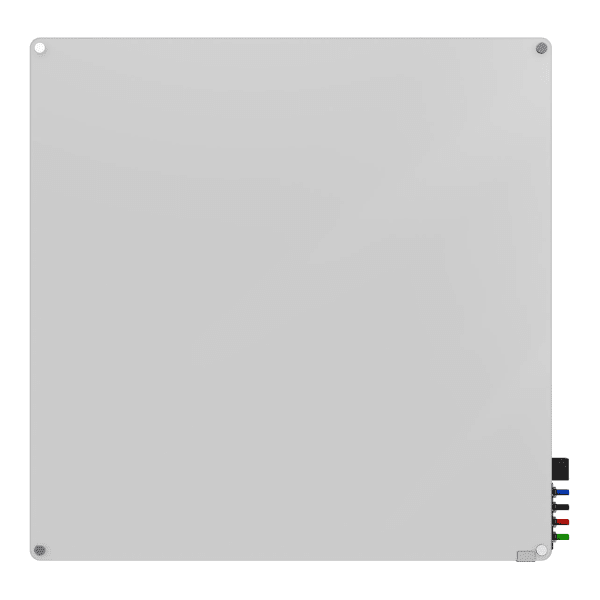 Ghent Harmony Magnetic Glass Unframed Dry-Erase Whiteboard, 48in x 48in, White