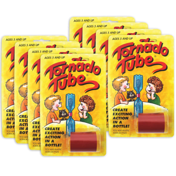 Tornado Tube Twister Tube Connectors, Red, Pack of 8 Connectors