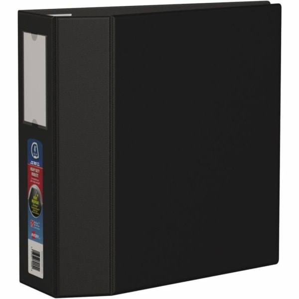 Avery Heavy-Duty 3-Ring Binder With Locking One-Touch EZD Rings, 4in D-Rings, 50% Recycled, Black