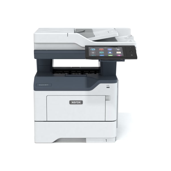 Xerox VersaLink B415 Wired Laser Multifunction Printer - Monochrome - Copier/Email/Fax/Printer/Scanner - 50 ppm Mono Print - 1200 x 1200 dpi Print - Automatic Duplex Print - Up to 175000 Pages Monthly - Color Flatbed Scanner - 600 dpi Optical Scan