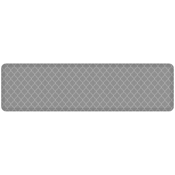 GelPro Designer Comfort Polyurethane Anti-Fatigue Floor Mat For Hard Flooring, 20in x 72in, Trellis Gray