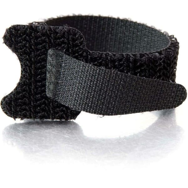 C2G 6in Hook-and-Loop Cable Management Wrapes - Multipack (12 Pack) - Black - Cable Strap - Black - 12 Pack
