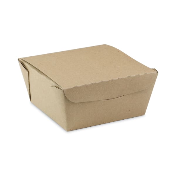 Pactiv Evergreen EarthChoice OneBox Paper Boxes, 37 Oz, Kraft, Carton Of 312 Boxes