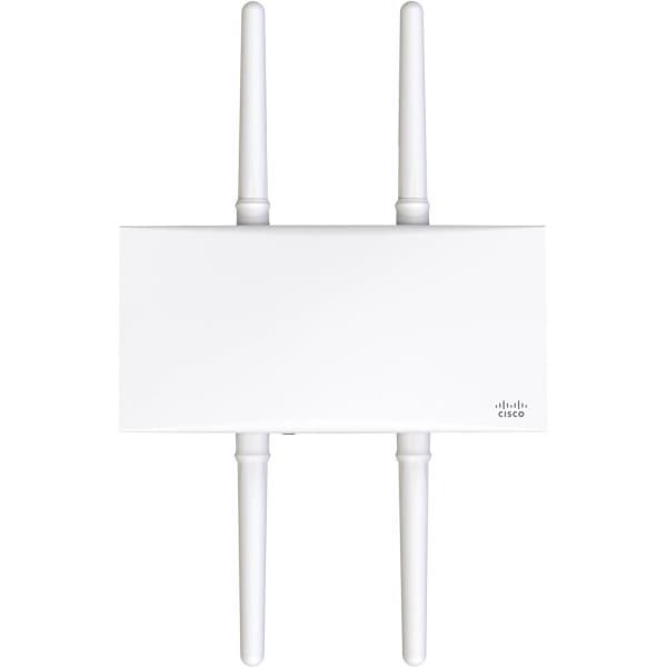 Meraki MR86 Dual Band IEEE 802.11 a/b/g/n/ac/ax 3.50 Gbit/s Wireless Access Point - Outdoor - 2.40 GHz, 5 GHz - 4 x External Antenna(s) - External - MIMO Technology - 1 x Network (RJ-45) - 2.5 Gigabit Ethernet - PoE Ports