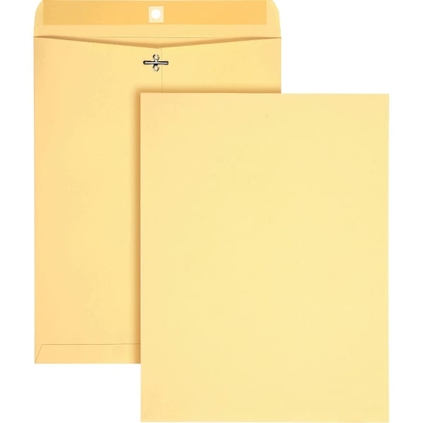 Quality Park 10 x 13 Heavy-Duty Clasp Envelopes - Clasp - #97 - 10in Width x 13in Length - Clasp/Gummed Flap - 100 / Box