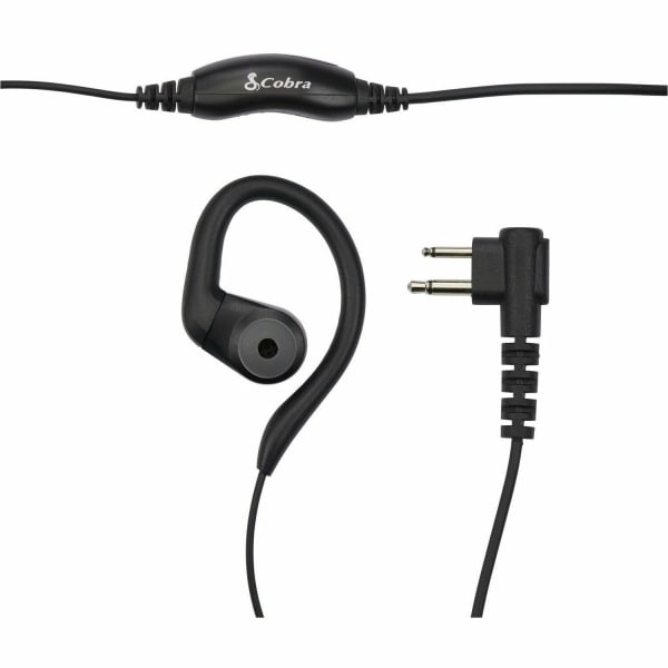 Cobra C-Style Earloop-Wrap In-Ear Headset for Cobra Performa 400/450 2-Way Handheld Business Radios & Select Non-Cobra Devices, Black