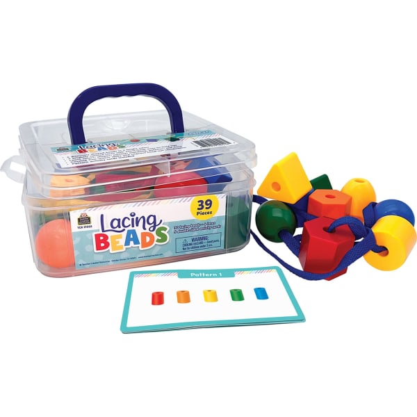 Teacher Created Resources Lacing Beads, Multicolor