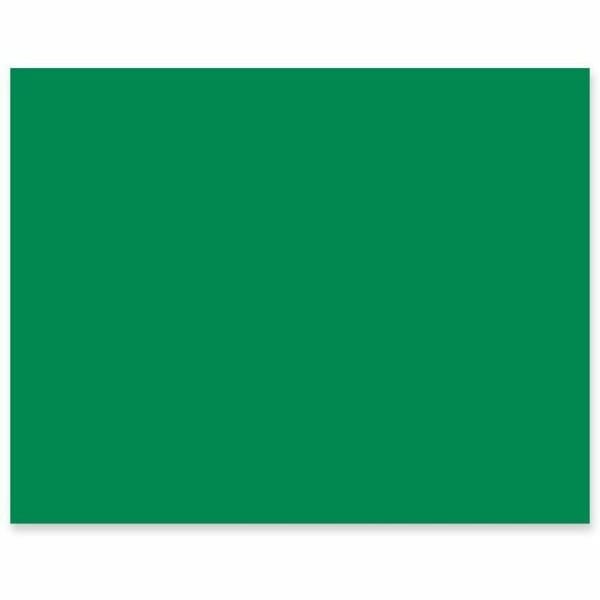 Pacon Peacock 100% Recycled Railroad Board, 22in x 28in, 4-Ply, Holiday Green, Carton Of 25 Sheets
