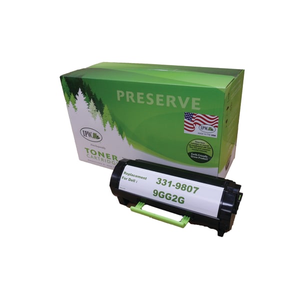 IPW Preserve Remanufactured Black High Yield Toner Cartridge Replacement For Dell 9GG2G, 331-9807, 845-807-ODP