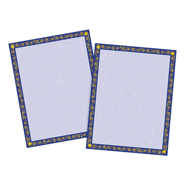 Barker Creek Computer Paper, Letter Paper Size, 60 Lb, Reach For The Stars, 100 Sheets