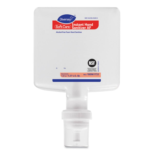Diversey Soft Care Instant Gel Hand Sanitizer AF, 1,300 mL Cartridge, Fresh Scent, 6/Carton