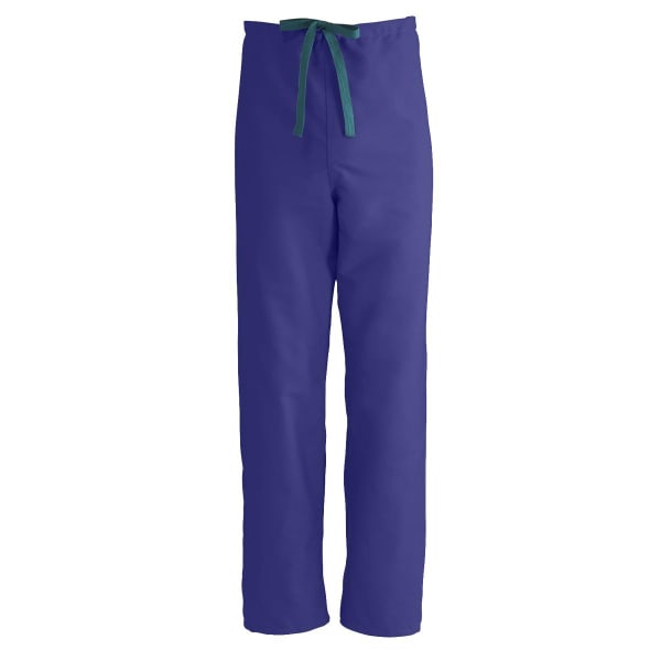 Medline ComfortEase Unisex Reversible Drawstring Pants, Large, Purple