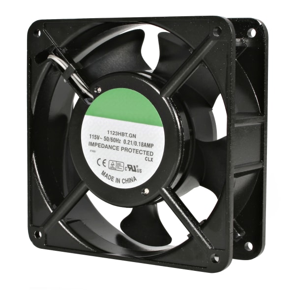 StarTech.com 120mm Axial Rack Muffin Fan for Server Cabinet  115V  AC Cooling  Low Noise & Quiet PC Computer Case Fan