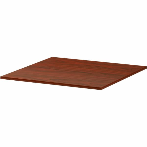 Lorell Essentials Modular Conference Table, 47inW x 47inL, Mahogany, 16340