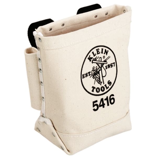 Bull-Pin and Bolt Bags, 3 Compartments, 10 in X 5 in, Canvas