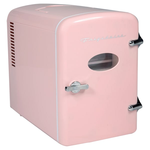 Frigidaire 0.5 Cu Ft Retro Portable Mini Refrigerator, Pink