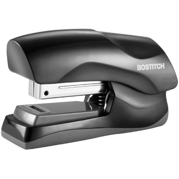 Bostitch Office Flat Clinch Stapler, 2-5/8inH x 1-3/8inW x 4-3/8inD, Black