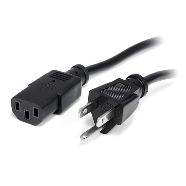 StarTech.com Computer Power Cord, 1ft