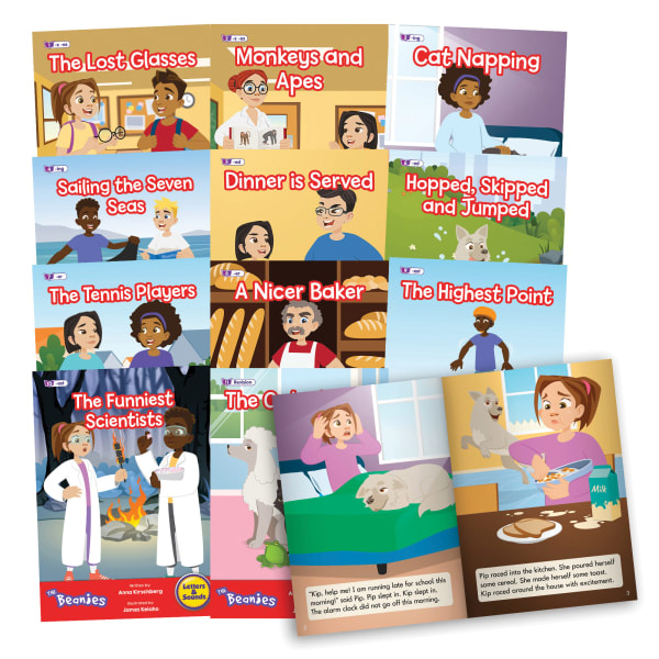 Beanstalk Books The Beanies Hi-Lo Diversity Decodables Phase 6 Books