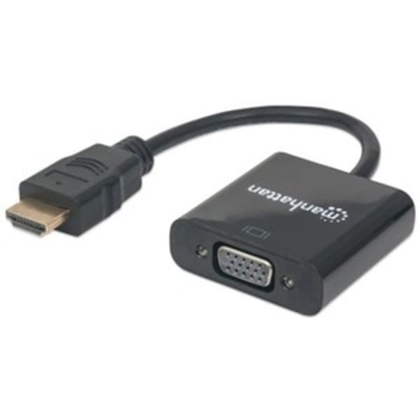 Manhattan HDMI Male To VGA Female Converter, 4ft, Black, 151467
