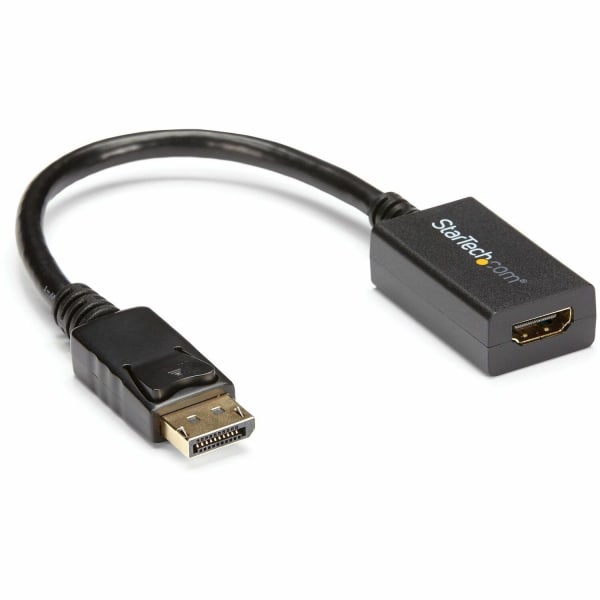 StarTech.com DisplayPort to HDMI Adapter - 1920x1200 - HDMI Video Converter - Latching DP Connector - Monitor to HDMI Adapter (DP2HDMI2) - Adapter - DisplayPort male to HDMI female - 10.4 in