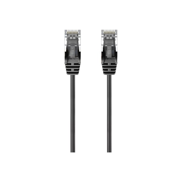 Belkin Slim - Patch cable - RJ-45 (M) to RJ-45 (M) - 14 ft - UTP - CAT 6 - molded, snagless - white