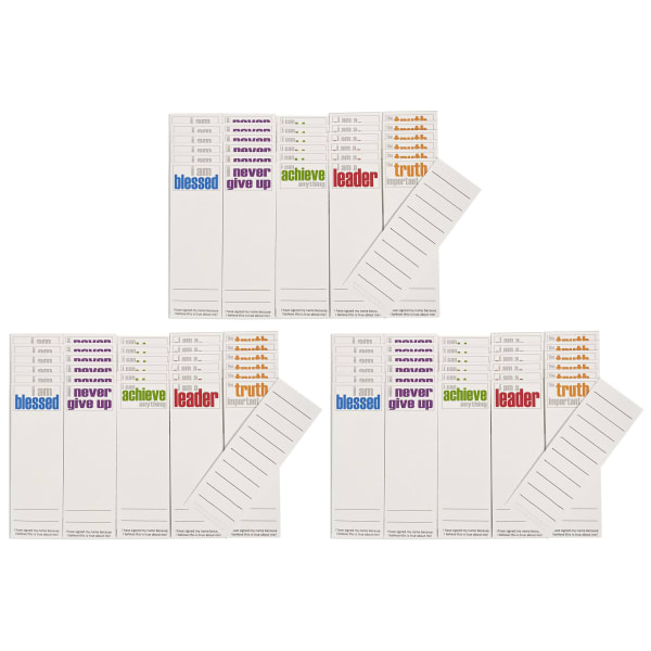 Inspired Minds Page Keepers Bookmarks, 2in x 6in, Encouragement Booster Set, 30 Per Pack, Set Of 3 Packs