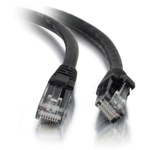 C2G 14ft Cat5e Ethernet Cable - Snagless Unshielded (UTP) - Black - Category 5e for Network Device - RJ-45 Male - RJ-45 Male - 14ft - Black