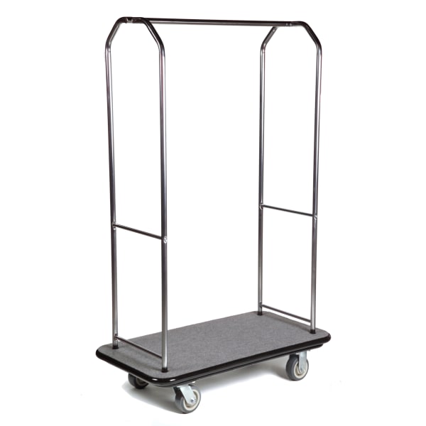 CSL Traditional Luggage Cart, 72-1/2inH x 43inW x 23inD, Gray