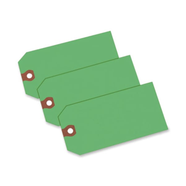 Avery Colored Shipping Tags - 4.75in Length x 2.37in Width - Rectangular - 1000 / Box - Green