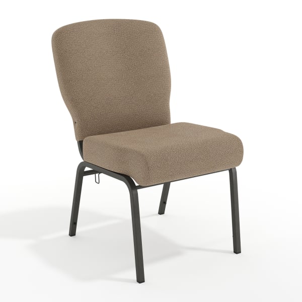 Flash Furniture Advantage Signature Elite Church Chair, Tan Speckle/Black