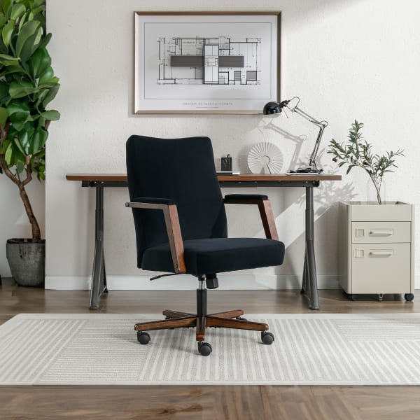 Finch NEO ONE Ergonomic Fabric Hi-Back Executive Office Chair, Black