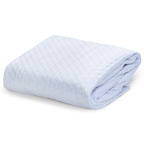 23 Threads Knitted Matelasse Mattress Protector, Ctrl+Z Technology, White, Twin XL Extra Deep, Case Of 10