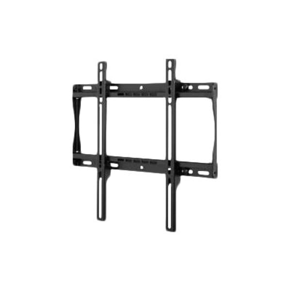 Peerless SmartMount Universal Flat Wall Mount SF640 - Mounting kit (wall plate, bracket, security fasteners) - for LCD display - black - screen size: 32in-50in - mounting interface: 400 x 400 mm - wall-mountable