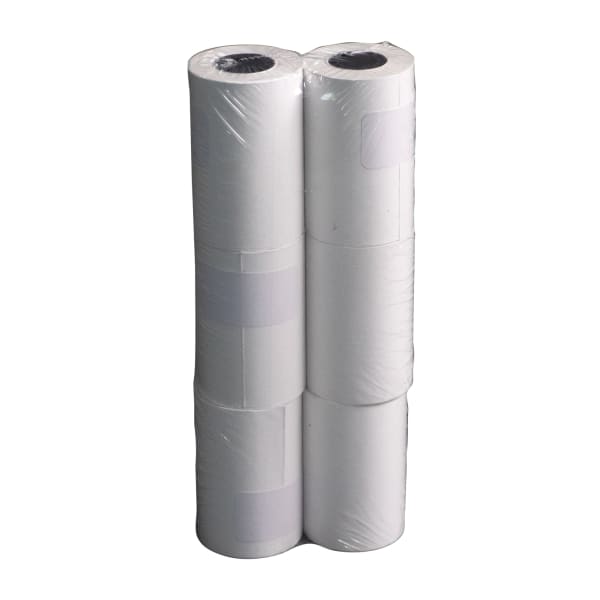 Thermal Receipt Paper Rolls, 2-1/4inx50ft, Phenol-Free, White, 6 Rolls