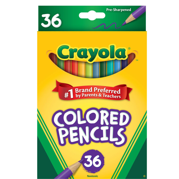 Crayola Colored Pencils, Set Of 36 Colors