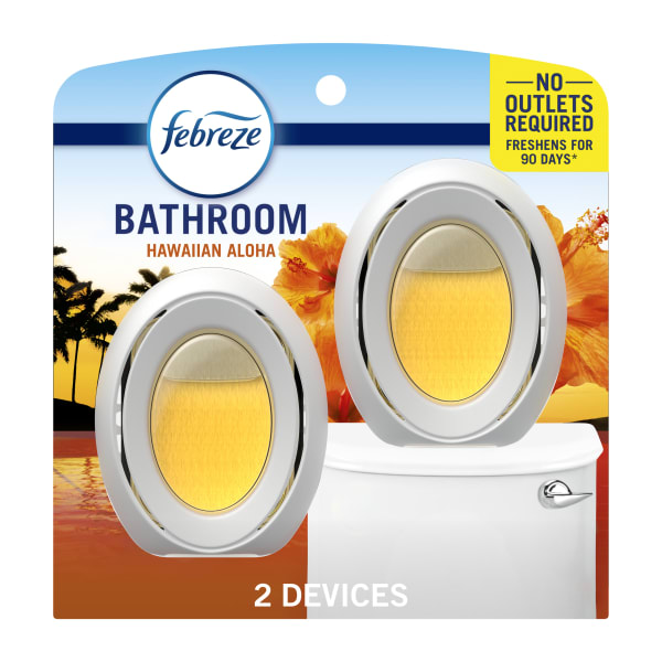 Febreze Small Spaces Air Fresheners, Hawaiian Aloha, 0.5 Oz, Pack Of 2 Air Fresheners