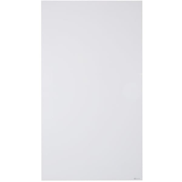 Quartet InvisaMount Vertical Glass Dry-Erase Board - 48x85 - 85in (7.1 ft) Width x 48in (4 ft) Height - White Glass Surface - Rectangle - Vertical - Magnetic - 1 Each